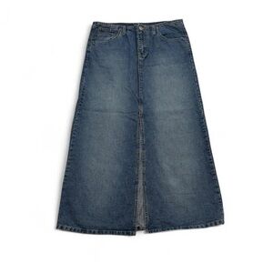 Angels Vintage 90s Blue Denim Maxi Skirt